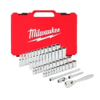 Milwaukee socket set 1/4", 50 pcs., with ratchet, case (4932464944)
