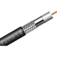 Television cable FinMark RG-8-TC90 coaxial, black, 100m (274129)