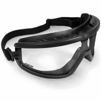 Safety glasses Stanley Black Frame Cle transparent, polycarbonate (SY240-1D)