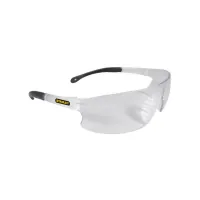 Safety glasses Stanley clear, polycarbonate, with soft rubber tips on the frames (SY120-1D)
