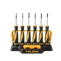 Set of screwdrivers Tolsen for precise work 8 pcs. SL1.5;2.0;2.5 PH000;00; 50 mm (20193)
