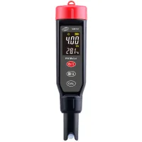 Benetech Acidity and Temperature Liquid Quality Tester (pH Meter) 0.00-14.00 pH (+/-0.05) ,GM763 (GM763)