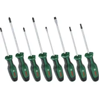 Bosch screwdriver set, set of 8 pieces, SL 4, 6.5 mm, PH1x100 mm, PH2x125 mm, PZ1x100 mm, PZ2x125 mm, T20x (1.600.A02.BX8)