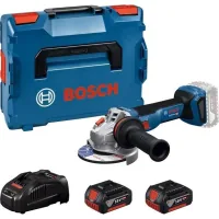 Grinding machine Bosch GWS 18V-11 125mm, 18V, 2x5Ah, 0-9000rpm, 1.7kg, case (0.601.9N4.103)
