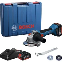 Grinding machine Bosch GWS 18V-8 125mm, 18V, 2x4Ah, 0-11000rpm, 1.7kg, case (0.601.9N9.020)