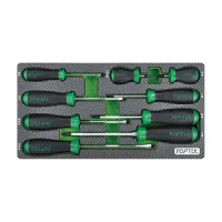 Set of screwdrivers Toptul 9 pcs. (In lodging, type A) (GEA0909)