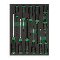 A set of Toptul screwdrivers in a box of 12 pcs. (GVB1202)