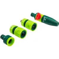 Verto Watering Kit 1/2", straight sprinkler, 2 hose connectors, 1/2"-3/4" faucet connector (15G711)