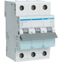 Automatic switch Hager 3-p. B 20A (6kA) 3M (B) (MBN320)