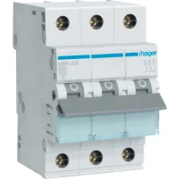 Automatic switch Hager 3-p. B 32A (6kA) 3M (A) (MBN332)