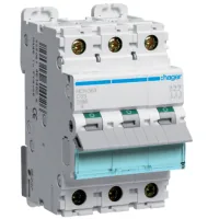 Automatic switch Hager 3-p. C 63A (10kA) (B) (NCN363)