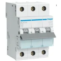Automatic switch Hager 3-p. C 10A (6kA) 3M (A) (MCN310)