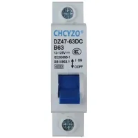 Автоматичний вимикач CHCYZO DZ47-63DC-B40
