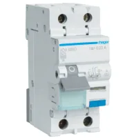 Differential circuit breaker Hager 1-pole +N 25A B 30mA (6kA) A (B) (ADA925D)