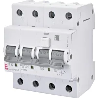 Differential circuit breaker ETI KZS-4M 3p+N C 16/0.03 type AC (6kA)