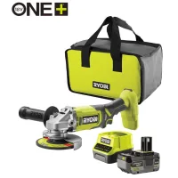 Grinder Ryobi ONE+ RAG18125-1C40S 125mm, 18V, 1x4A·h 9000rpm, bag (5133005643)