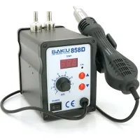 Bakku soldering station BK-858D digital display, hair dryer (138*100*150) 1.85 kg (BK-858D)