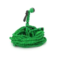 Voltronic watering hose 17.5-52.5m/175ft + sprayer, faucet nozzle, Blue/Green, Box (Garden hose 17.5-52.5)