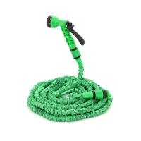 Hose for watering Voltronic KY-225G, 7.5-22.5m/75ft, + sprayer, faucet nozzle, Green, Box (KY-225G)