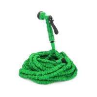 Hose for watering Voltronic KY-450G, 15-45m/150ft, + sprayer, faucet nozzle, Green, Box (KY-450G)
