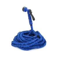 Hose for watering Voltronic KY-520B, 17.5-52.5m/175ft, + sprayer, faucet nozzle, Blue, Box (KY-520B)