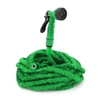 Hose for watering Voltronic KY-520G, 17.5-52.5m/175ft, + sprayer, faucet nozzle, Green, Box (KY-520G)