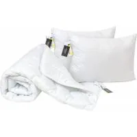 MirSon blanket Silk set No. 1690 Eco Light White Blanket 200x220 + pillow (2200002657075)