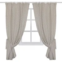 Curtain Provence set Pea beige 136x170 cm 2 pcs (11103)