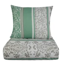 Bed linen Home Line Marble green 70x70 cm calico one and a half (156313)