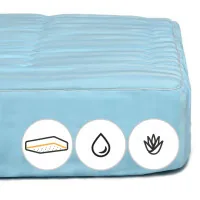Mattress pad MirSon Valentino tencel (Modal) Waterproof Aloe Vera 319/1 120x190 cm (2200000377838)