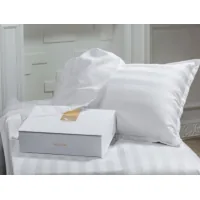 Bed linen MirSon Satin Premium-stripe Royal Pearl 200x220 (2200000037282)