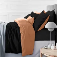Bedding MirSon Satin Dark Coffee 0165+0055 220x240 - King Size (2200001169548)