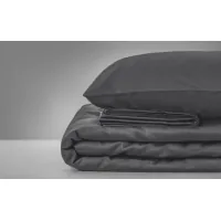 Bed linen MirSon Satin Iron gray 0240 143x210 - One and a half (2200000671288)