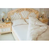 Bed linen MirSon Satin Corner Moko White 220x240 - King Size (2200001484481)