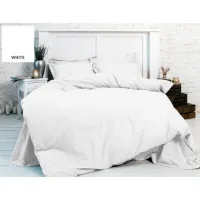 Bed linen MirSon Beige Premium White 143x210 (2200000949066)