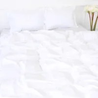 Bedding MirSon Satin Stripe 30-0001 White 175x210 double (2200005245675)