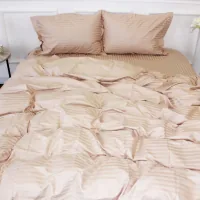 Bedding MirSon Satin Stripe 30-0004 Cream 110x140 for children (2200005246085)