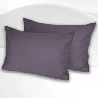 Pillowcase Yaroslav Satin gray-blue 02 70x70 - 2 pcs (39767)