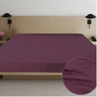 Sheet Yaroslav satin 06 cherry 220x240 (39647)