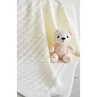 Плед Прованс Soft коси Молочний 90x130 см (11684)