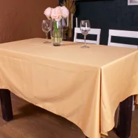 MirSon Waterproof tablecloth No. 402 Satin Waterproof Gold 100x140 cm (2200006723394)