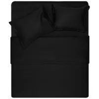 ARDESTO Mix&Match Premium duvet cover 100% cotton, satin black 200x220 cm (ART2022DVL)