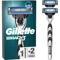 Gillette Mach3 razor with 2 replaceable cartridges (7702018020706/7702018020676)