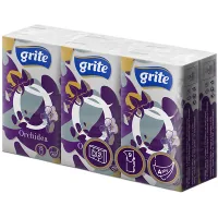 Cosmetic wipes Grite Orchidea 4 layers 9 pcs x 6 packs (4770023481167)