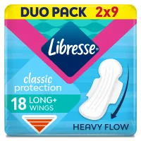 Sanitary pads Libresse Classic Ultra Clip Super Duo Soft 18 pcs (7322540063608)