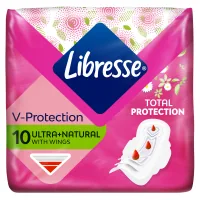 Hygienic pads Libresse Ultra Normal Aloe Vera & Camomile 10 pcs (7322540344059)