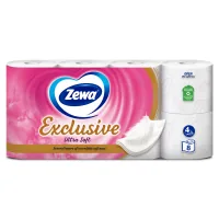 Toilet paper Zewa Exclusive Ultra Soft 4 layers 8 rolls (7322541046532/7322541191041)