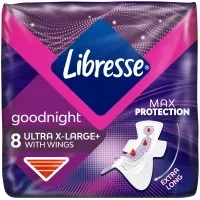 Sanitary pads Libresse Ultra Night extra wing 8 pcs (7322540918281)