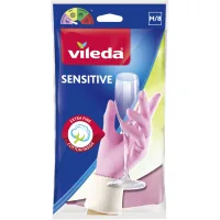 Household gloves Vileda Sensitive Latex For delicate work Size M (8001940003320)