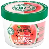 Hair mask Garnier Fructis Superfood Juicy Watermelon for thin hair 390 ml (3600542389440)